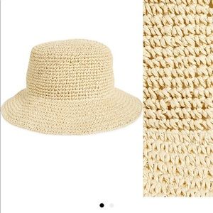 Madewell Straw Bucket Hat NWOT tags